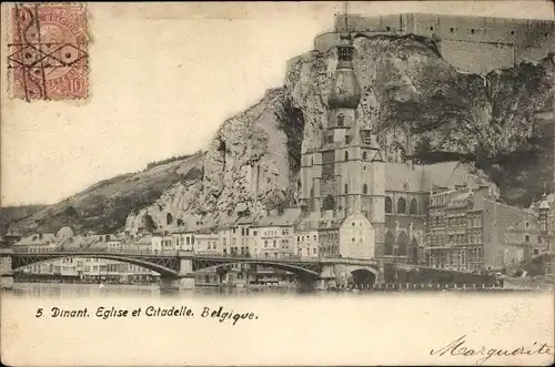 Ak Dinant Wallonien Namur, Eglise et Citadlle