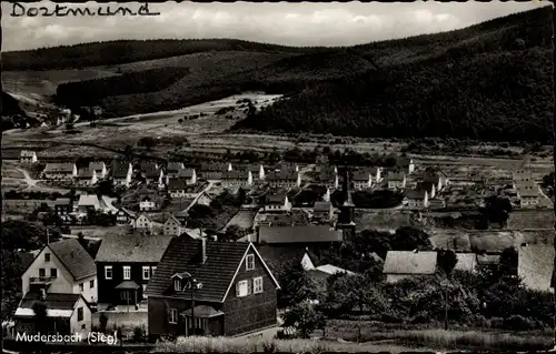 Ak Mudersbach an der Sieg, Ortsansicht, Panorama