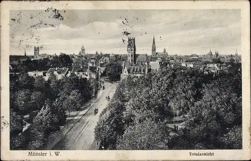 Ak Münster in Westfalen, Totalansicht