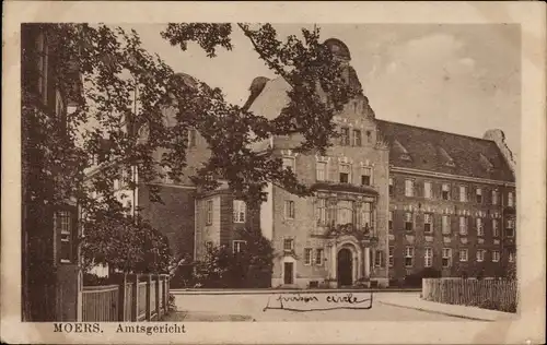 Ak Moers am Niederrhein, Amtsgericht, Außenansicht