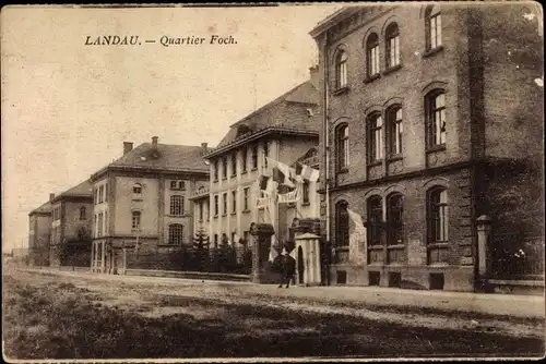 Ak Landau in der Pfalz, Quartier Foch