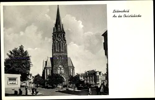 Ak Lüdenscheid im Märkischen Kreis, An der Christuskirche