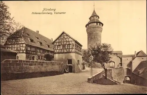 Ak Nürnberg in Mittelfranken, Hohenzollernburg, Vestnertor