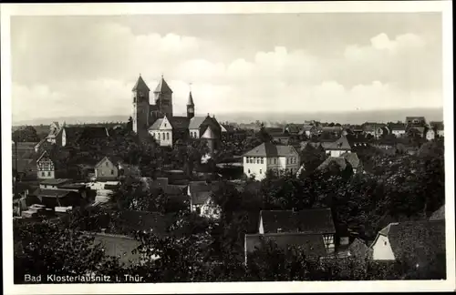 Ak Bad Klosterlausnitz Thüringen, Blick über die Dächer der Stadt, Kirchtürme