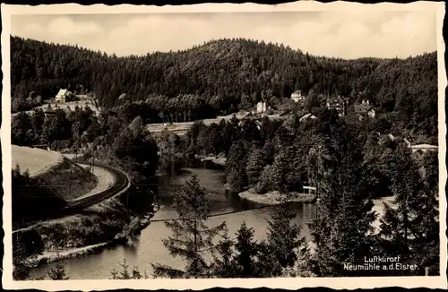 Ak Neumühle an der Elster Greiz in Thüringen, Panorama