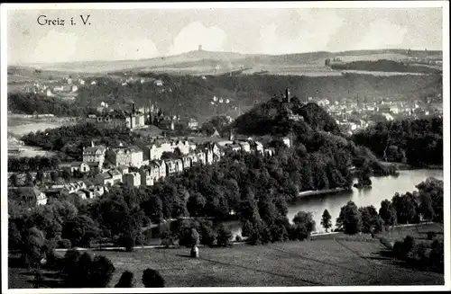 Ak Greiz im Vogtland, Panorama