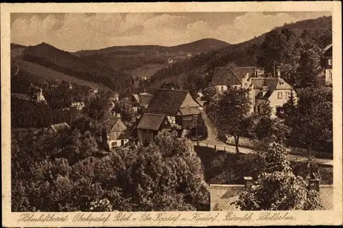 Ak Oberkipsdorf Altenberg im Erzgebirge, Blick nach Kipsdorf, Bärenfels, Schellerhau