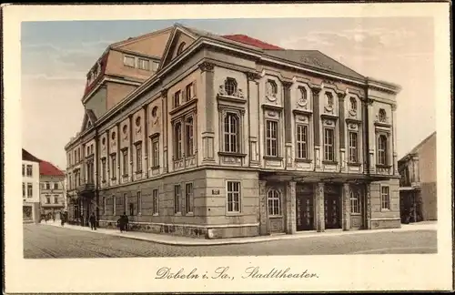 Ak Döbeln in Sachsen, Stadttheater, Außenansicht
