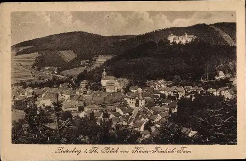 Ak Leutenberg in Thüringen, Blick vom Kaiser-Friedrich-Turm, Panorama