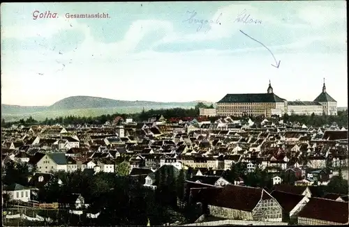 Ak Gotha in Thüringen, Gesamtansicht