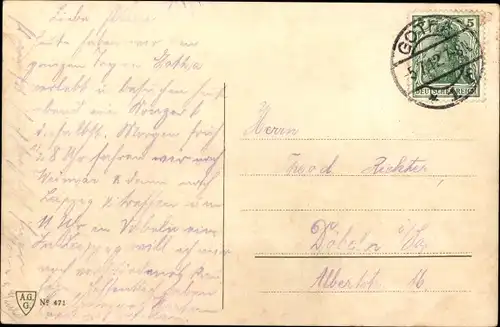 Ak Gotha in Thüringen, Gesamtansicht