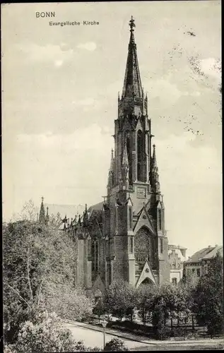 Ak Bonn am Rhein, Evangelische Kirche