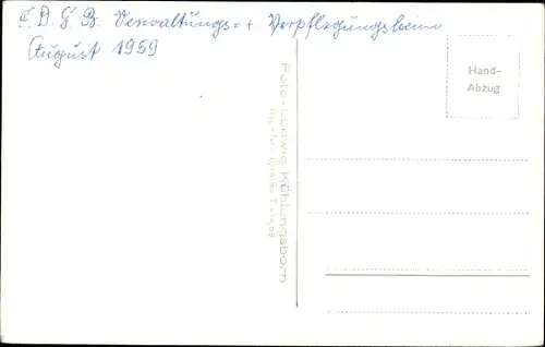 Foto Ak Ostseebad Kühlungsborn, Hotel Waldkrone, FDGB Verwaltungs- und Verpflegungsheim Aug. 1969