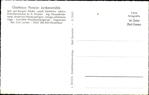 Ak Uhler im Hunsrück, Junkersmühle, Waldlandschaft