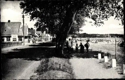 Ak Ostseebad Haffkrug Scharbeutz Ostholstein, Straßenpartie