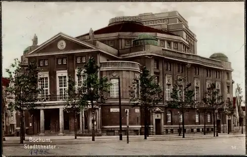 Ak Bochum im Ruhrgebiet, Stadttheater, Außenansicht