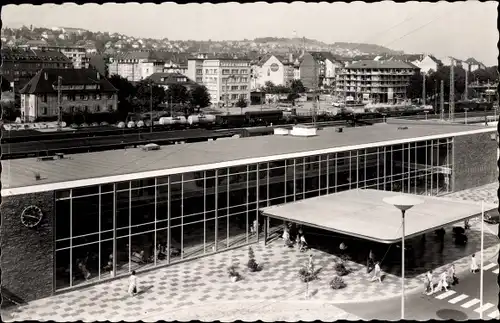 Ak Pforzheim im Schwarzwald, Hauptbahnhof