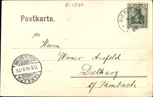 Ak Siebleben Gotha in Thüringen, Gustav Freytag Villa