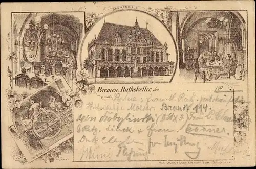 Vorläufer Litho Hansestadt Bremen, Rathaus, Ratskeller