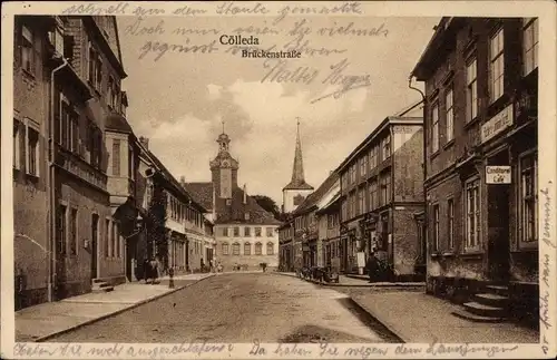 Ak Cölleda Kölleda in Thüringen, Brückenstraße