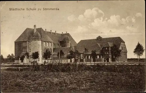 Ak Sömmerda in Thüringen, Städtische Schule