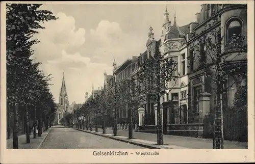 Ak Gelsenkirchen im Ruhrgebiet, Weststraße