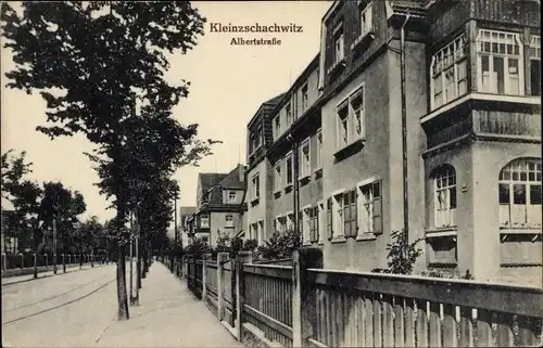 Ak Dresden Ost Kleinzschachwitz, Albertstraße, Gebäude