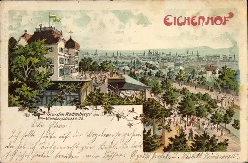 Litho Dresden Trachenberge, Eichenhof, Weinbergstraße 38