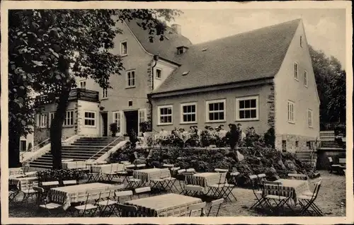 Ak Dresden Altstadt, Berghof Zschertnitz, Terrasse