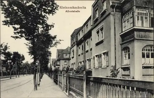 Ak Dresden Ost Kleinzschachwitz, Albertstraße, Gebäude