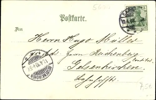 Litho Elberfeld Barmen Wuppertal, Neuer Schwebebahnhof