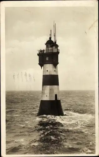 Ak Rotesand Leuchtturm an der Wesermündung, NDL