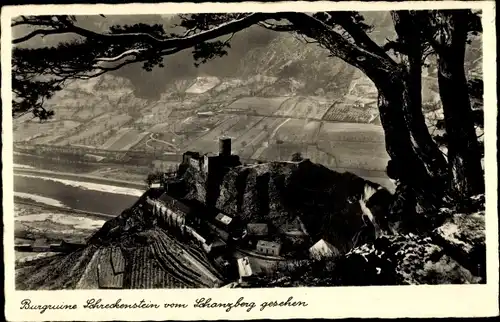 Ak Střekov Schreckenstein Ústí nad Labem Aussig Elbe Stadt Reg. Aussig, Burgruine, Schanzberg