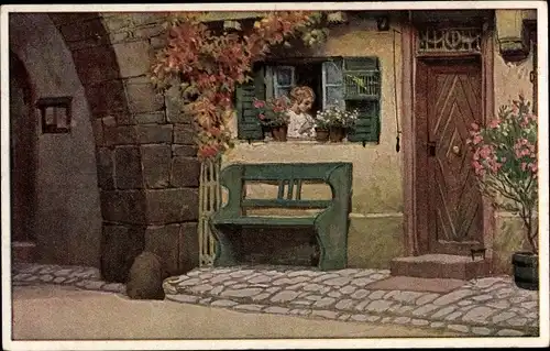 Lied Künstler Ak Hey, Paul, Die Lore am Tore, Volksliederkarte Nr 31