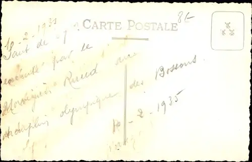 Foto Ak Skispringer, Skispringen, Zuschauer