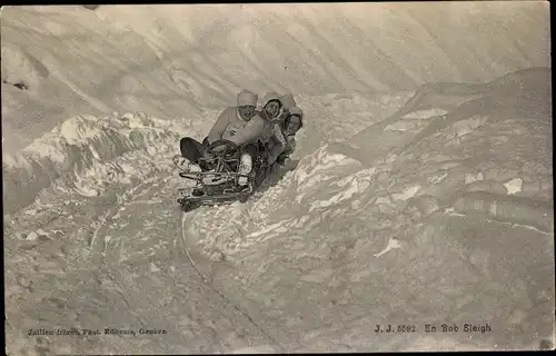 Ak En Bob Sleigh, Bob-Fahrt