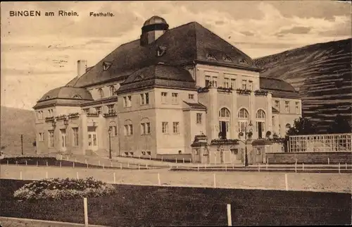 Ak Bingen am Rhein, Festhalle