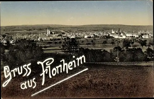 Ak Flonheim in Rheinhessen, Panorama der Stadt