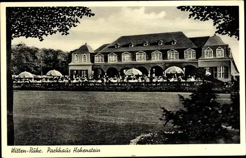 Ak Witten an der Ruhr, Parkhaus Hohenstein, Gesamtansicht, Terrasse