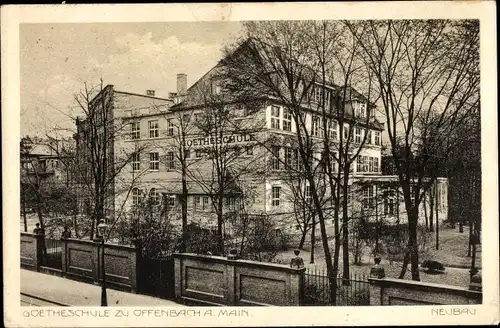 Ak Offenbach am Main Hessen, Goetheschule, Neubau