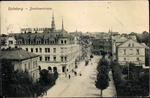 Ak Radeberg in Sachsen, Dresdner Straße, Hotel Kaiserhof