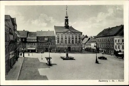 Ak Radeberg in Sachsen, Markt