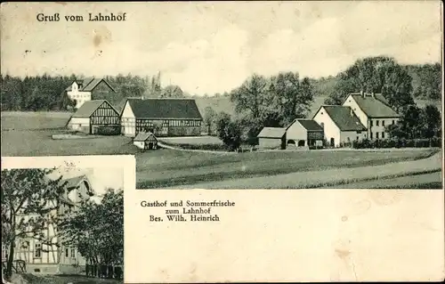Ak Lahnhof Nenkersdorf Netphen im Siegerland, Gasthof zum Lahnhof