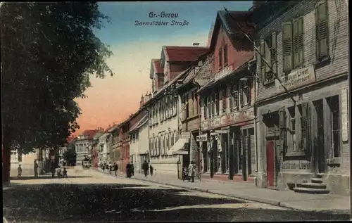 Ak Groß Gerau in Hessen, Darmstädter Straße, Gasthaus zum Löwen