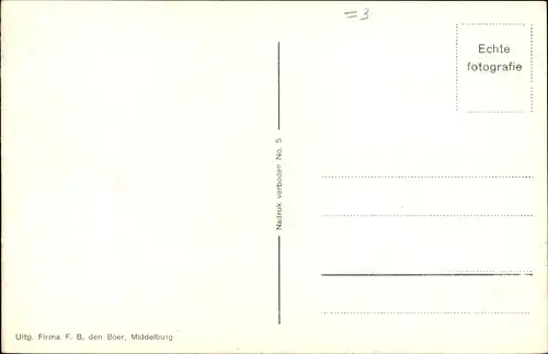 Ak Middelburg Zeeland Niederlande, Zerstörungen, Langedelft