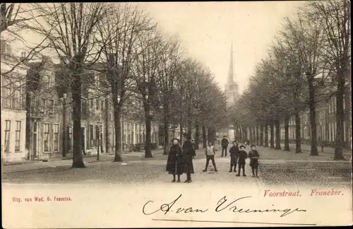 Ak Franeker Friesland Niederlande, Voorstraat