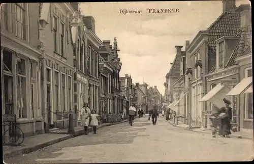 Ak Franeker Friesland Niederlande, Dijkstraat