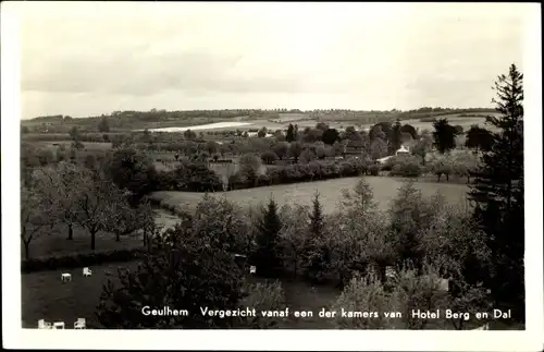 Ak Geulhem Valkenburg aan de Geul Limburg Niederlande, Vergezicht vanaf een der hamers van Hotel