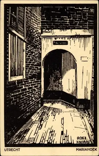 Künstler Knobbe, R. ,Ak Utrecht Niederlande, Mariahoek