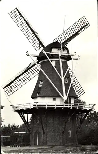 Ak Zandeweer Groningen, Korenmolen Windlust
